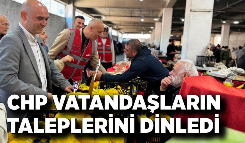 Kilimli Pazaryeri’nde CHP’den Vatandaş Mesaisi