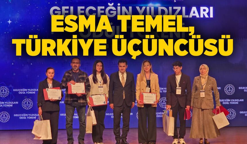 Esma Temel, Türkiye üçüncüsü