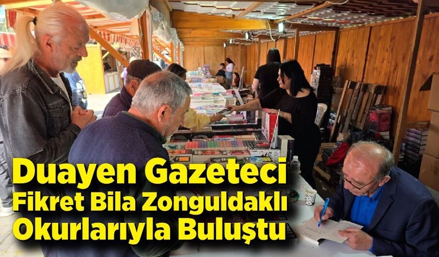 Duayen Gazeteci Fikret Bila Zonguldaklı Okurlarıyla Buluştu