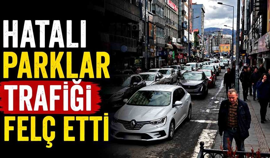 Gazipaşa Caddesi’nde bayram trafiği kilitlendi