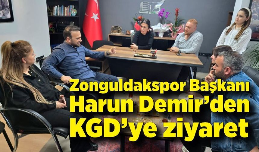 Zonguldakspor Başkanı Harun Demir’den KGD’ye ziyaret