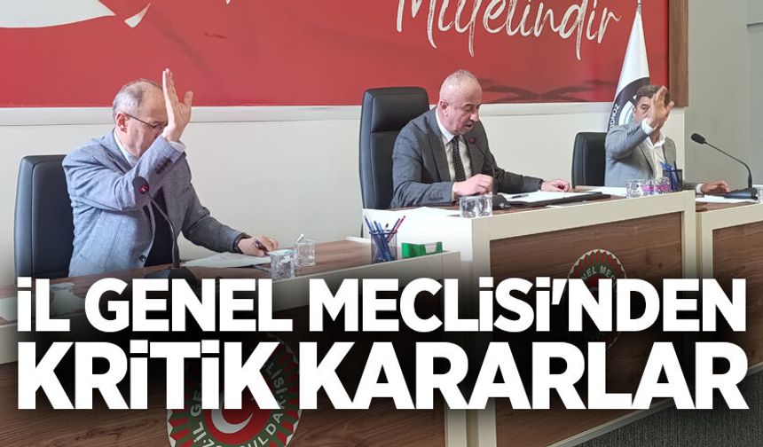 İl Genel Meclisi'nden kritik kararlar: Ereğli ve Alaplı için yol ve mülkiyet adımı