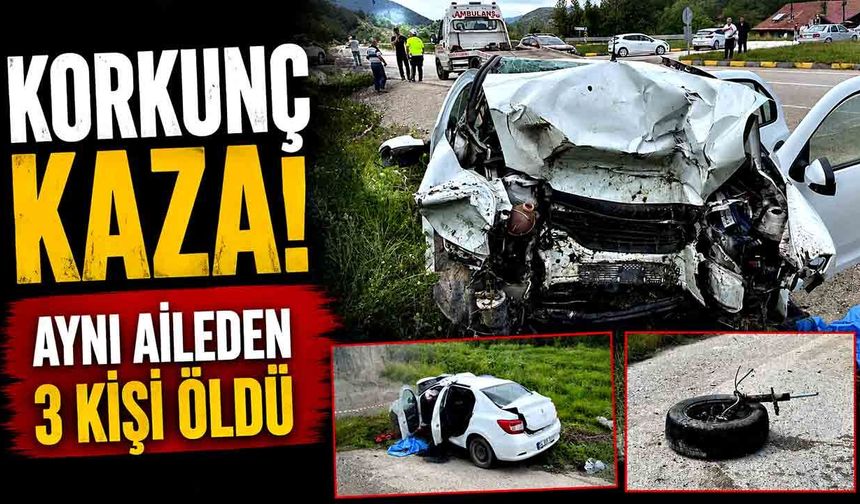 Otomobil İstinat Duvarına Çarptı: Aynı Aileden 3 Kişi Hayatını Kaybetti