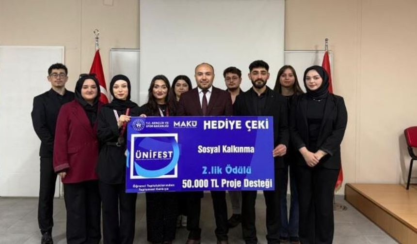 Kastamonu Üniversitesi’ne ÜNİFEST’te Türkiye İkinciliği