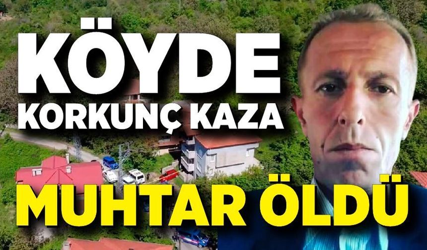 Köyde Ot Temizliği Facia Oldu! Muhtar Öldü