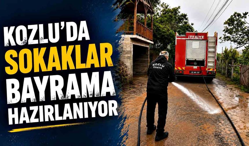 Kozlu’da bayram öncesi temizlik mesaisi