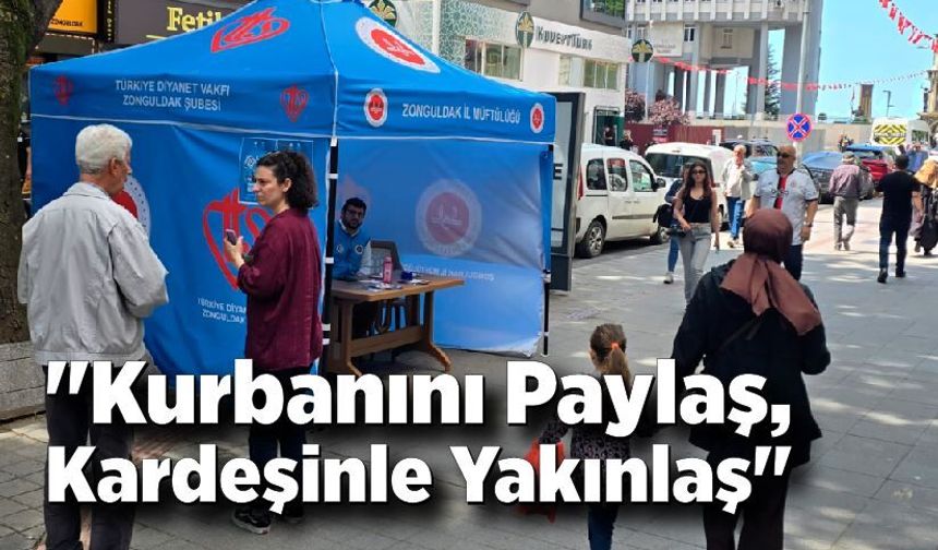 Zonguldak’ta Diyanet’in Kurban Bağış Standına Hayırseverlerden yoğun ilgi!