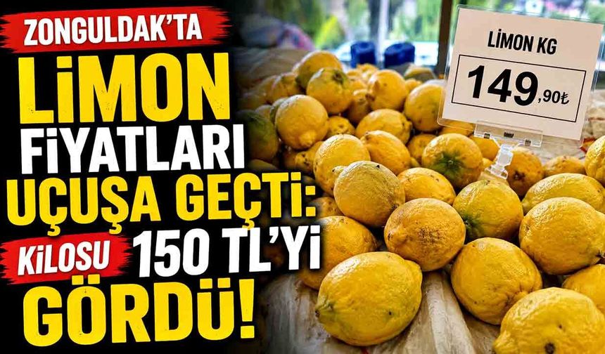 Zonguldak’ta Limon Fiyatları Uçuşa Geçti: Kilosu 150 TL’yi Gördü!