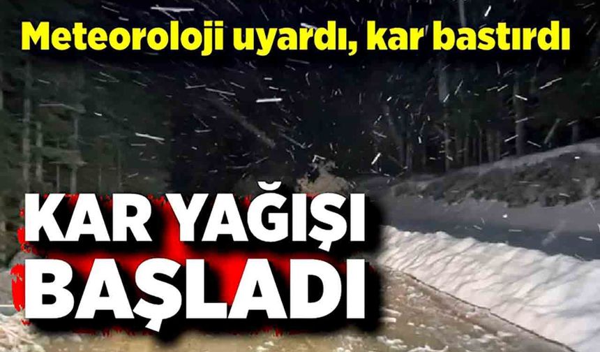 Yüksek kesimlerinde kar yağışı etkili oluyor