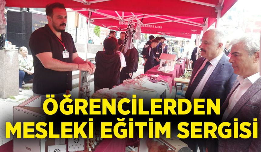Öğrencilerden mesleki eğitim sergisi