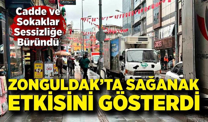 Meteorolojinin Uyardığı Yağış Zonguldak’ta Etkili Oldu