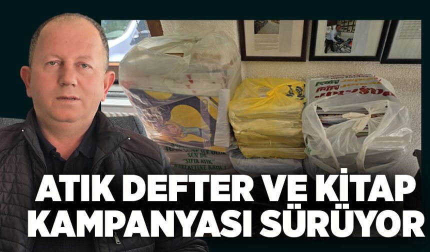 Terakki Mahallesi’nde atık defter ve kitap kampanyası sürüyor