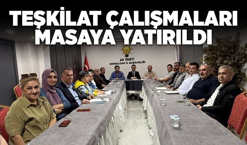 Teşkilat Çalışmaları Masaya Yatırıldı