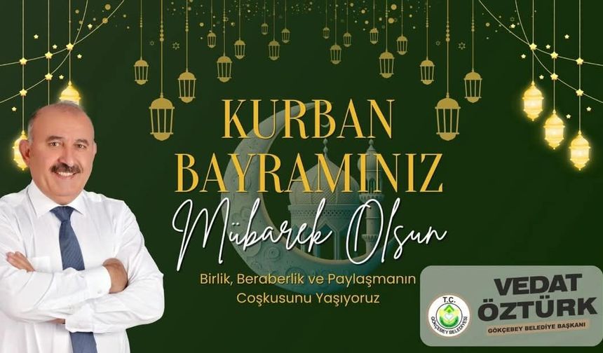 Başkan Öztürk’ten Kurban Bayramı mesajı