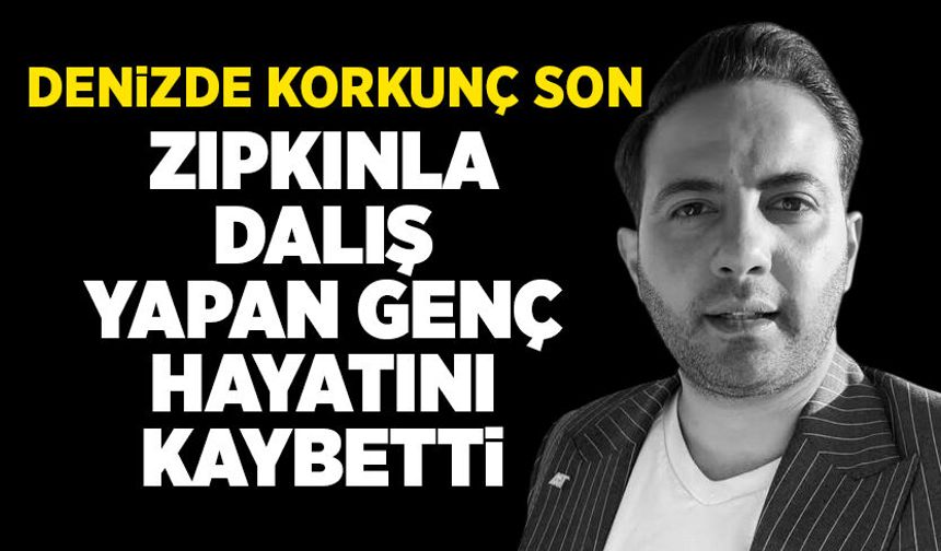 Zıpkınla dalış yapan genç hayatını kaybetti