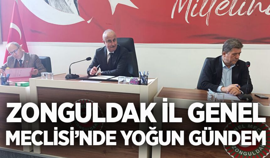 Zonguldak İl Genel Meclisi’nde yoğun gündem