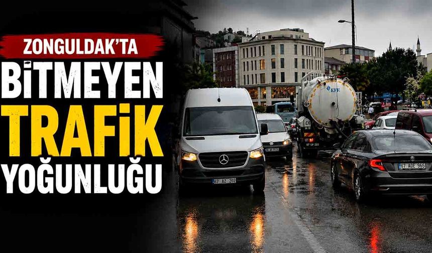 Zonguldak’ta Trafik Yoğunluğu Artıyor