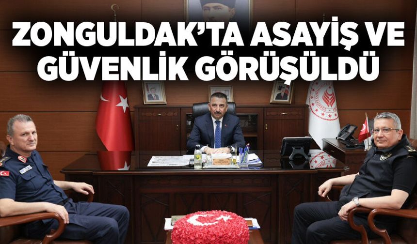 Zonguldak’ta asayiş çalışmaları ve güvenlik tedbirleri değerlendirildi