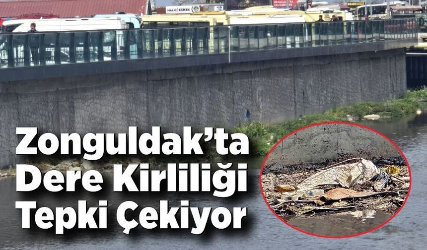 Zonguldak’ta Dere Kirliliği Tepki Çekiyor