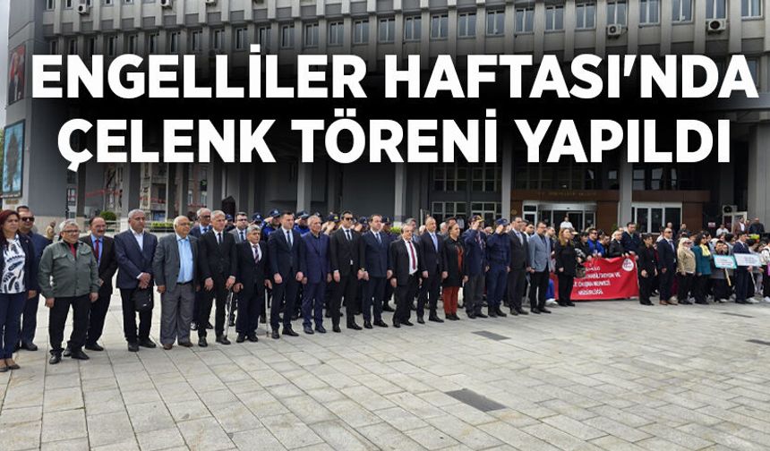 Zonguldak'ta Engelliler Haftası'nda çelenk töreni yapıldı