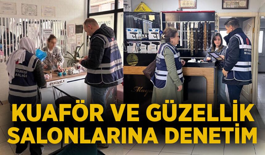 Zonguldak'ta kuaför ve güzellik salonlarına denetim