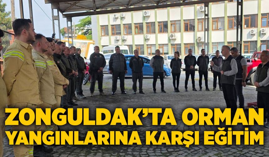 Zonguldak’ta orman yangınlarına karşı eğitim