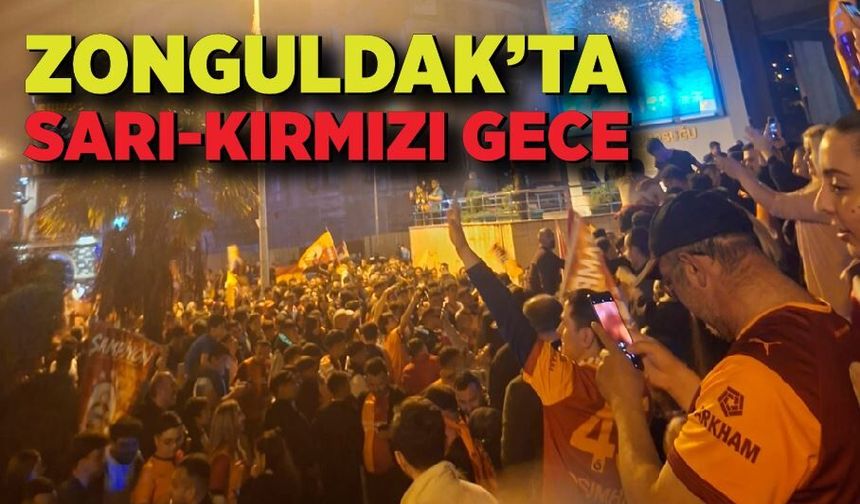 Zonguldak’ta Galatasaray şampiyonluk coşkusu
