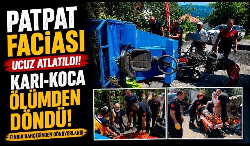 Fındık Dönüşü Faciası! Patpat Devrildi, Karı-Koca Yaralandı