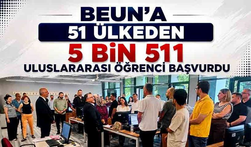 BEUN’a 51 ülkeden 5 bin 511 uluslararası öğrenci başvurdu