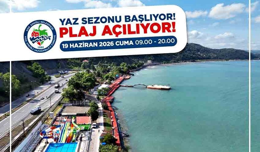 Belediye plajları 19 Haziran Cuma günü açılıyor