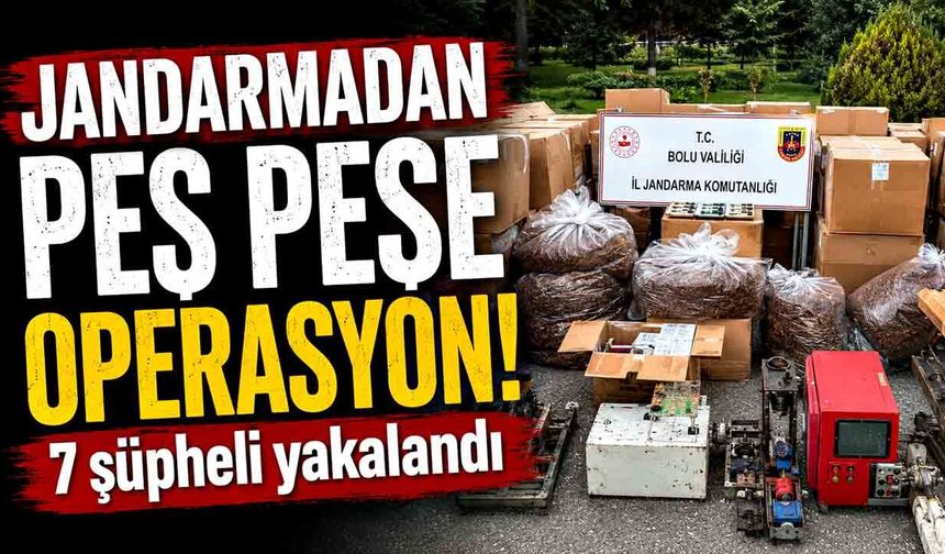 Jandarmadan peş peşe operasyonlar