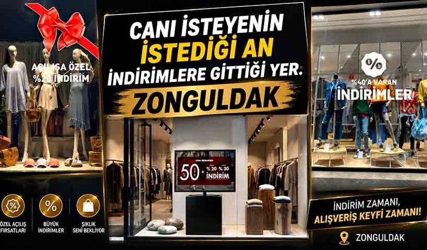 Canı isteyenin istediği an indirimlere gittiği yer: Zonguldak