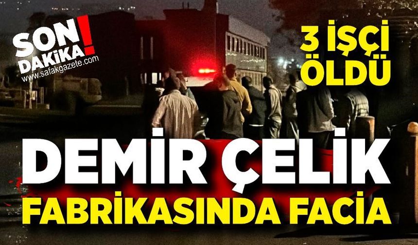 Demir Çelik Fabrikasında Facia: 3 İşçi Hayatını Kaybetti