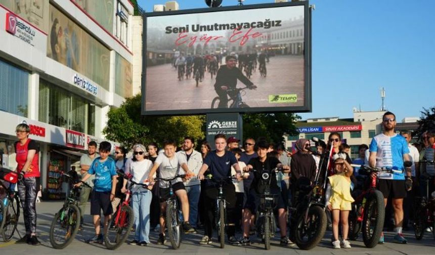 Pedallar 13 yaşında hayatını kaybeden Efe için çevrildi