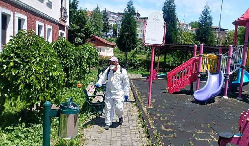 Gökçebey Belediyesi ilaçlama çalışmalarına devam ediyor