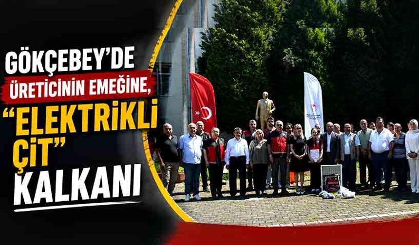 Gökçebey’de üreticinin emeğine, elektrikli çit kalkanı