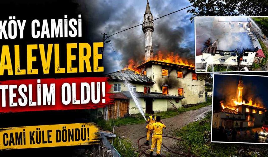 1976'dan Beri Ayaktaydı! Yangın Camiyi Yok Etti