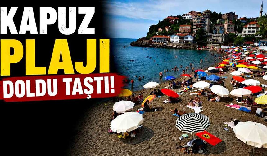 Hava sıcaklığı arttı, Kapuz plajı doldu