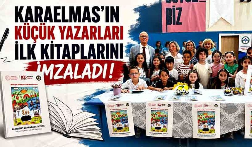 Karaelmas’ın küçük yazarları ilk kitaplarını imzaladı!