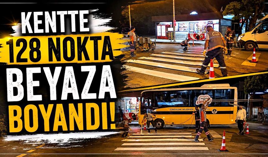 Kentte 128 nokta beyaza boyandı!