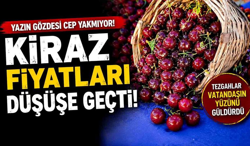 Zonguldak'ta kiraz bolluğu tezgahlara yansıdı: Fiyatlar yarı yarıya geriledi