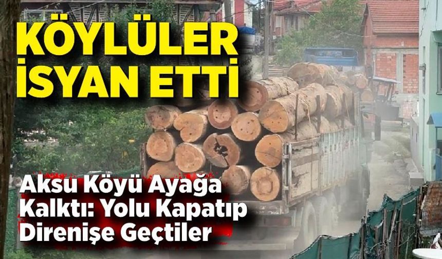 Devrek’te Köylüler İsyan Edip Yolu Kapattı!