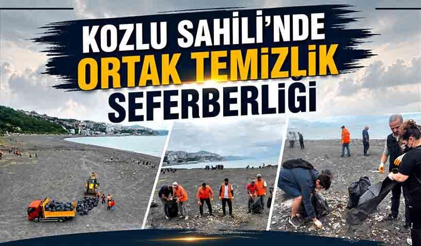 Kozlu Sahili’nde ortak temizlik seferberliği