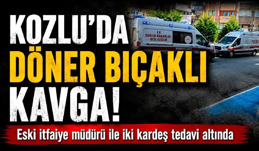 Kozlu'da döner bıçaklı dehşet! 3 yaralı