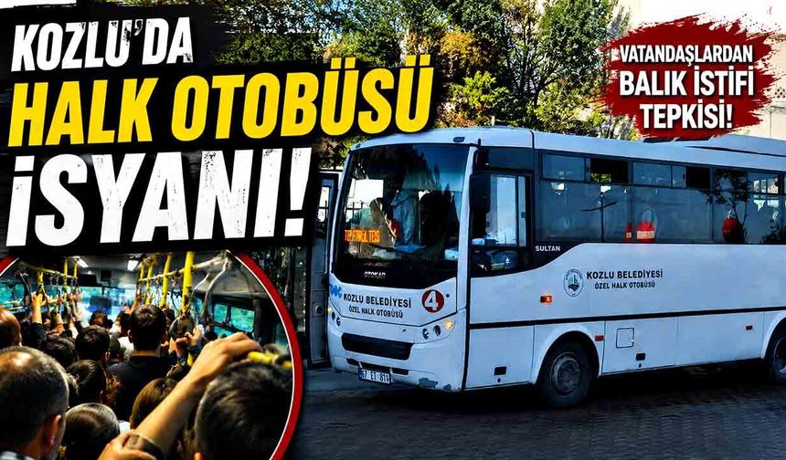 Kozlu’da halk otobüsü isyanı: Vatandaşlardan balık istifi tepkisi!