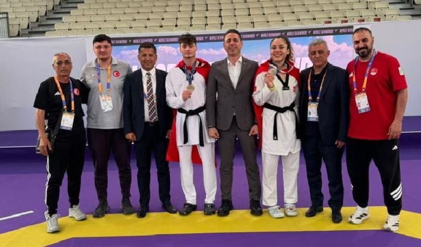 Milli taekwondoculardan 1 altın, bir bronz