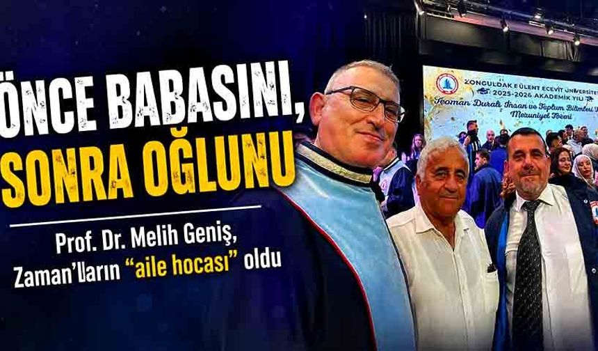 Önce babasını, sonra oğlunu