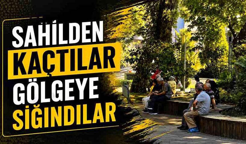 Sahilden kaçtılar gölgeye sığındılar
