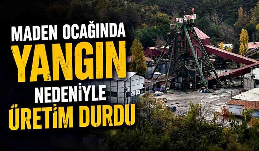 TTK maden ocağında yangın nedeniyle üretim durdu