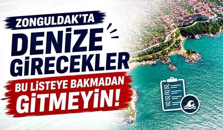 Zonguldak sahillerinin karnesi belli oldu: Hangi plaj temiz, hangisi riskli?